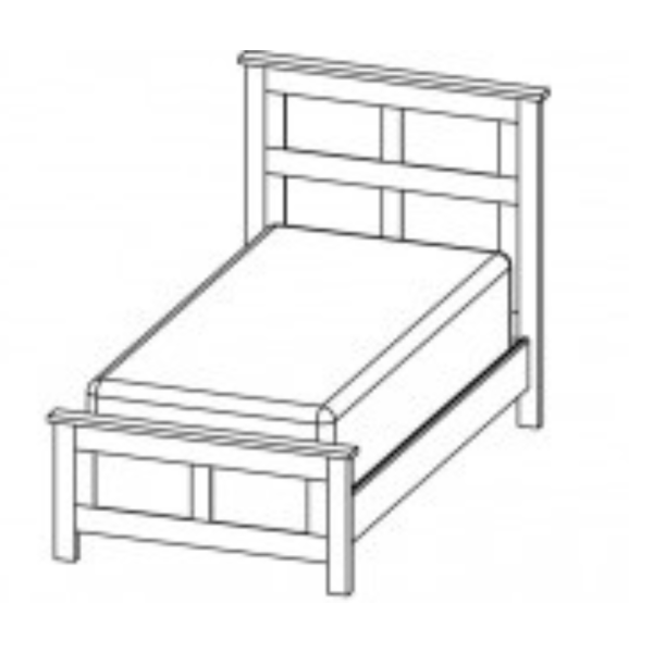 Harbourside Collection Single Panel Bed