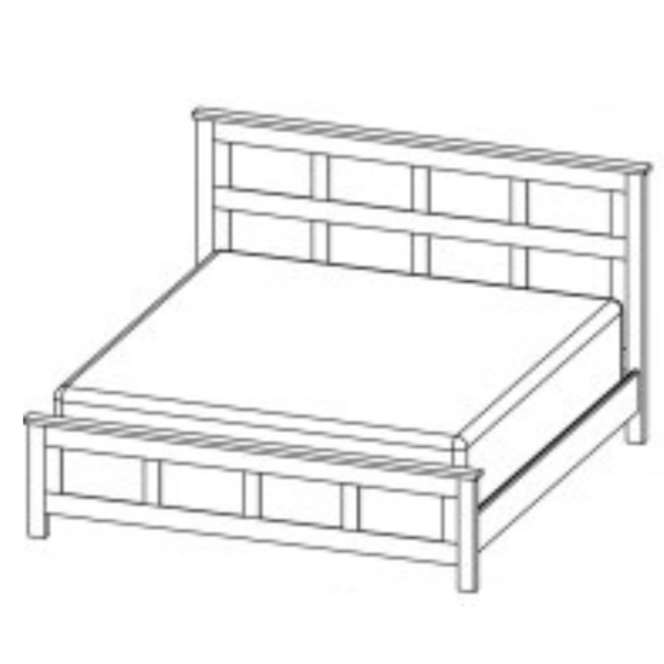 King Panel Harbourside Collection bed
