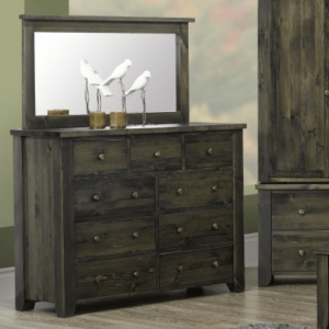 The Montana Mule mirror is designed to complement a chest or dresser with its classy minimal frame.