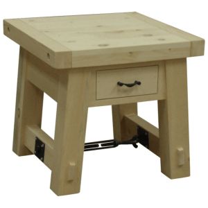 Yukon Turnbuckle End Table with Drawer