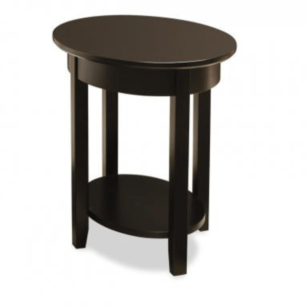 Demilune Oval End Table