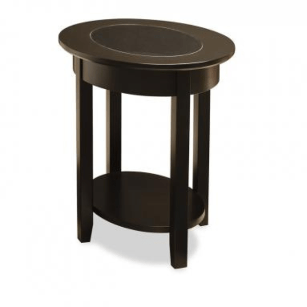 Demilune Oval End Table