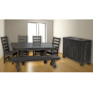 Backwoods Trestle Dining Table Set