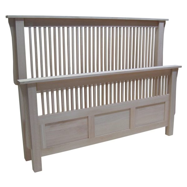 Mission Bed With Split Footboard