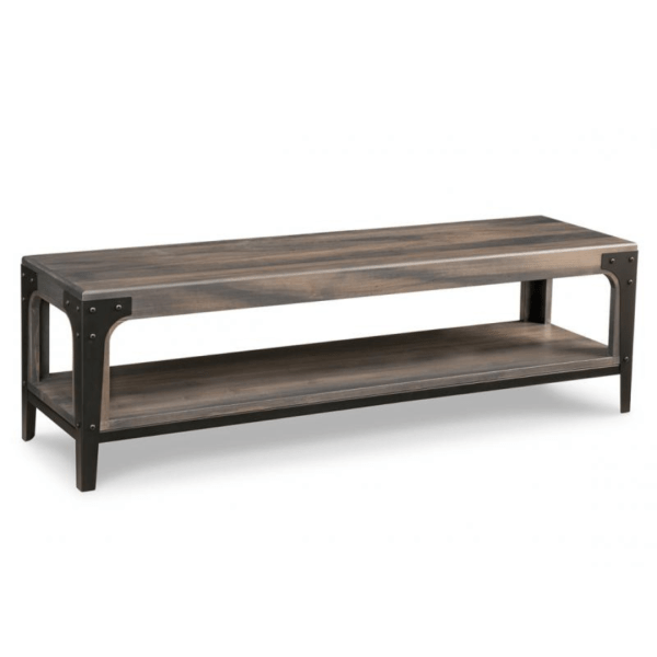 Portland Bench with Shelf