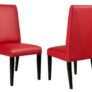 Leather Parsons Side Chairs