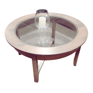 Glass Demilune Coffee Table