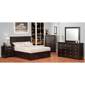 Contempo Storage Platform Bedroom Set